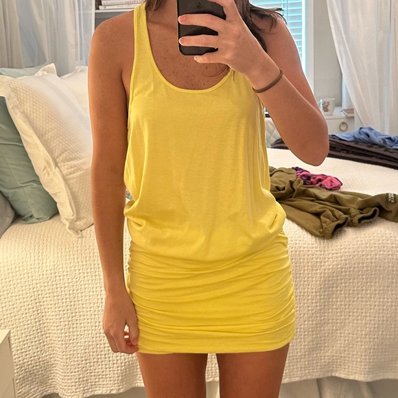 Michael Stars size small yellow dress casual never worn before - Picture 2 of 4